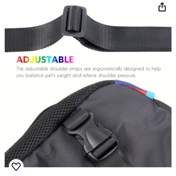 Cat or Dog Adjustable Backpack Carrier - Picture 3 of 14